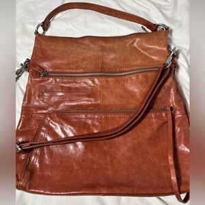 HOBO The Original Liberty Large Handbag Brown Leather Crossbody Bag